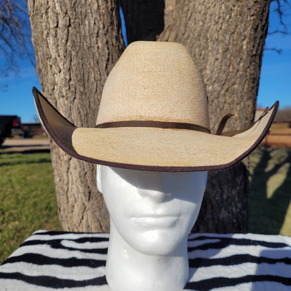 Herford Low Crown Panama straw cowboy hat